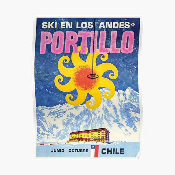  befindet sich in den Anden von Chile. In der Region Valparaíso Poster