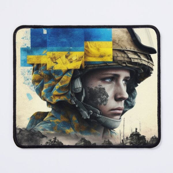 Item preview, Ukrainian military girl and Russian Ukrainian War designed and sold by Digitrail.