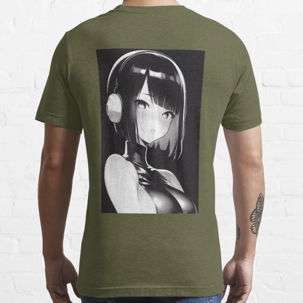 Anime Girl Blushing Essential T-Shirt for Sale by Beep