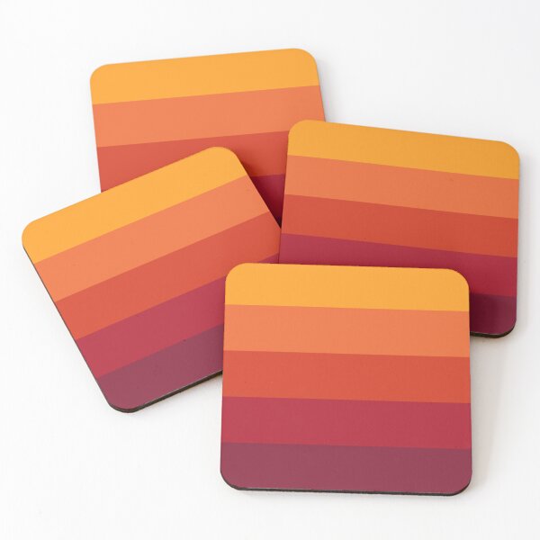 Item preview, Warm banded gradient designed and sold by BelaMuca.