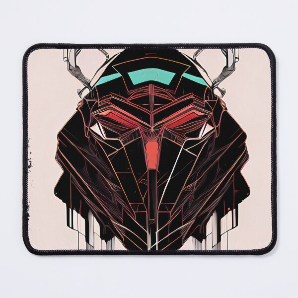 Item preview, Egyptian Scarab Beetle Cyberpunk Sticker Design: Futuristic Twist on Ancient Mythology designed and sold by Mytho Merch.
