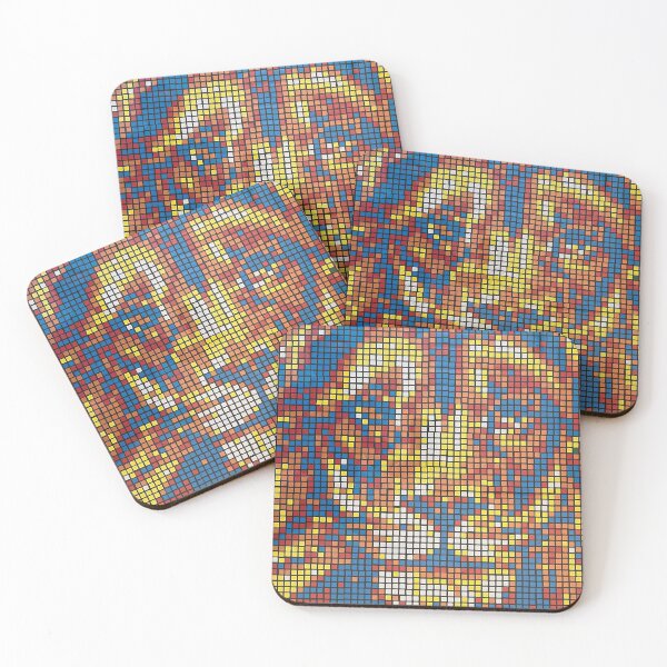Aperçu de l'œuvre Mosaïque Lion Rubik's cubes créée et vendue par Speedsam Cube.