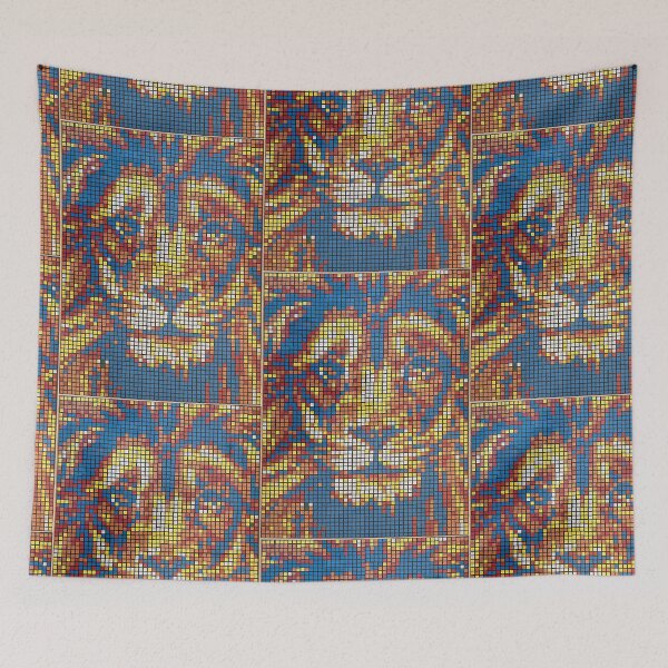 Item preview, Lion Rubik's cubes mosaic designed and sold by Speedsam Cube.