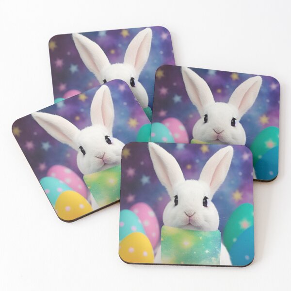 Item preview, Colorful Festive Easter Eggs Easter Bunny Spring Flowers Version 49 designed and sold by DreamingAwake1.