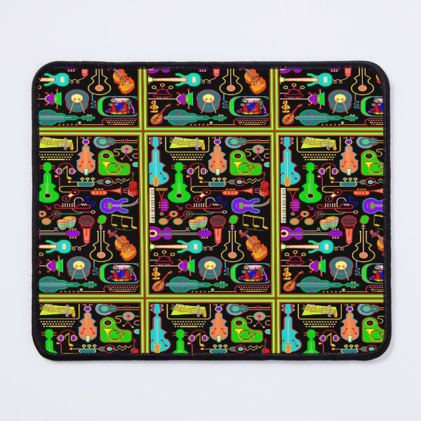 Item preview, MUSICAL INSTRUMENTS : Abstract Psychedelic Colorful Collage Pop Art Surreal Print designed and sold by posterbobs.