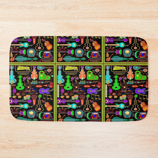Item preview, MUSICAL INSTRUMENTS : Abstract Psychedelic Colorful Collage Pop Art Surreal Print designed and sold by posterbobs.