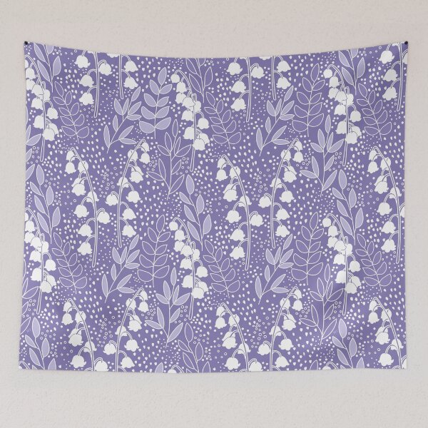 Item preview, Lily of The Valley Pattern - Light Purple designed and sold by monitdesign.