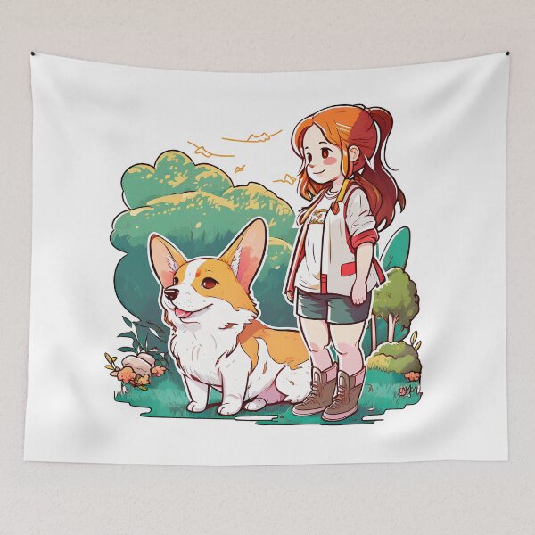 Item preview, Corgi Girl Funny Pembroke Welsh Corgi Vintage Dog Lover designed and sold by SecretDicer.