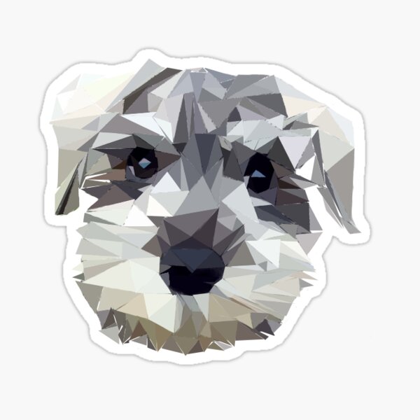 Schnauzer Pegatina