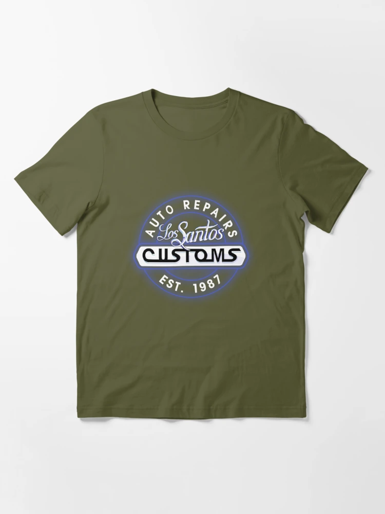 Los Santos Customs Neon Essential T-Shirt for Sale by Power Up Prints