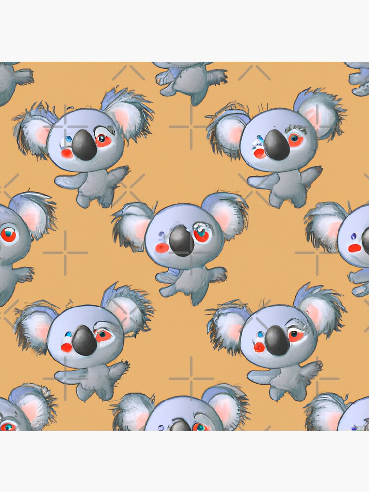 Lazy Koala Stickers 