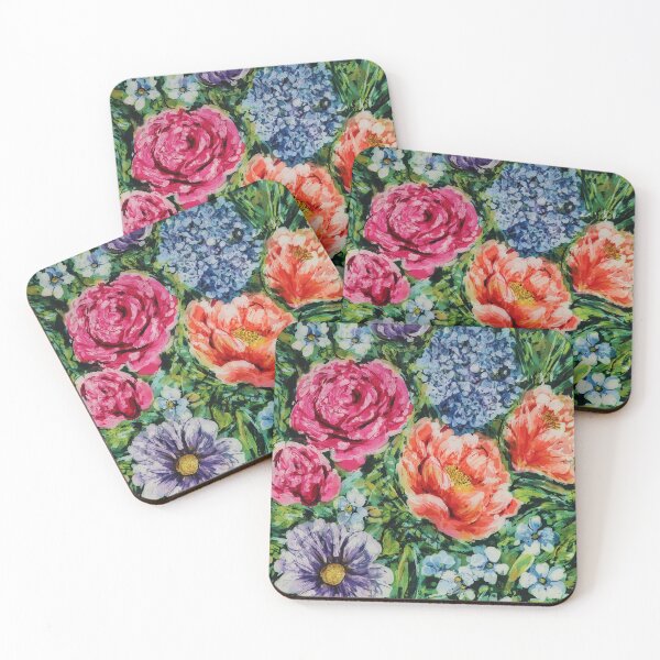 Item preview, Impressionistic Batik Floral designed and sold by Leslie Rogers Todder.