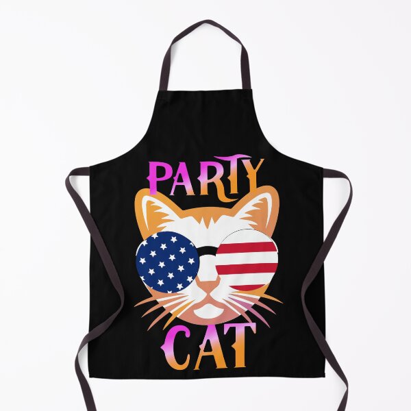 Item preview, Funny party cat american flag pets dogs designed and sold by tanabe.