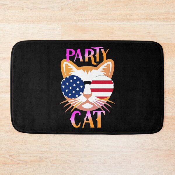 Item preview, Funny party cat american flag pets dogs designed and sold by tanabe.