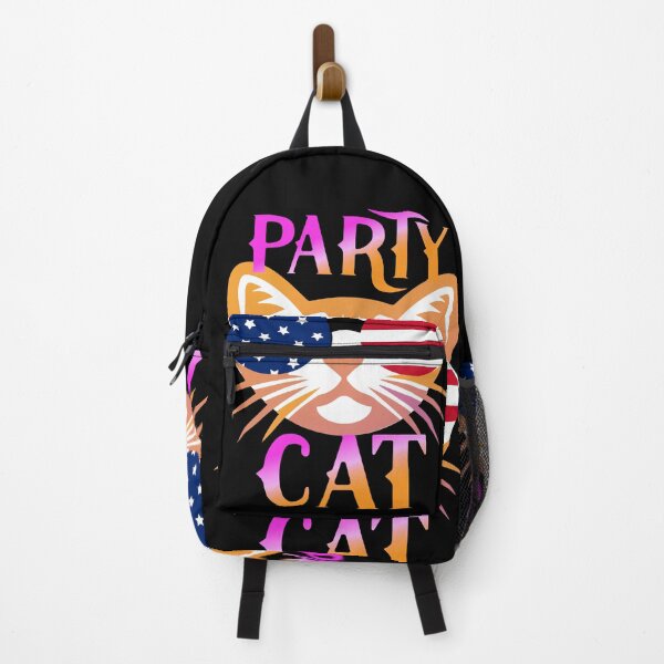 Item preview, Funny party cat american flag pets dogs designed and sold by tanabe.