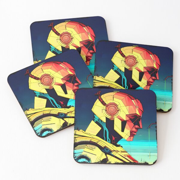 Item preview, Egyptian Scarab Beetle Cyberpunk Sticker Design: Futuristic Twist on Ancient Mythology designed and sold by Mytho Merch.