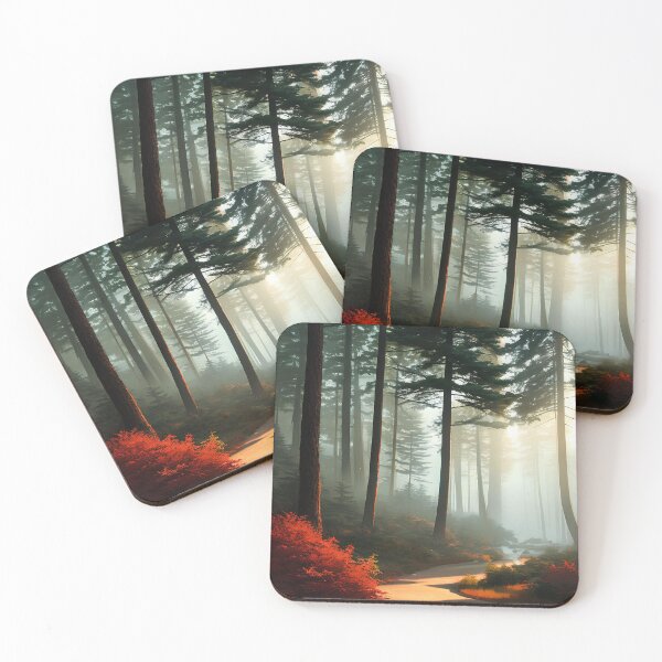 Item preview, Foggy Adventure: Exploring the Mysterious Pine Forest at Dusk designed and sold by D3monic.