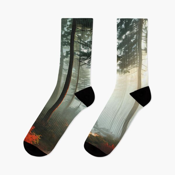 Item preview, Foggy Adventure: Exploring the Mysterious Pine Forest at Dusk designed and sold by D3monic.