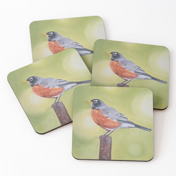 Item preview, American Robin 2 - bird painting designed and sold by Emily Bickell.
