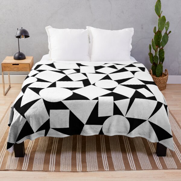 Item preview, Monochrome Geometric Shapes Pattern designed and sold by OneThreeSix.