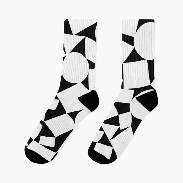 Item preview, Monochrome Geometric Shapes Pattern designed and sold by OneThreeSix.