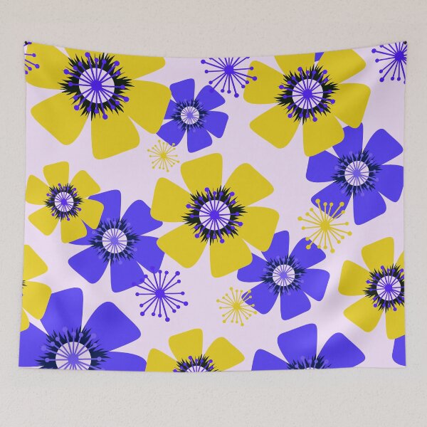 Item preview, 70s Floral Pattern - Canary designed and sold by Andrea Turner.
