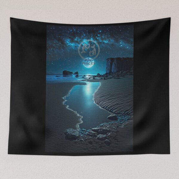 Item preview, Moon with Pisces by The Pianist designed and sold by Fabled-Gallery.