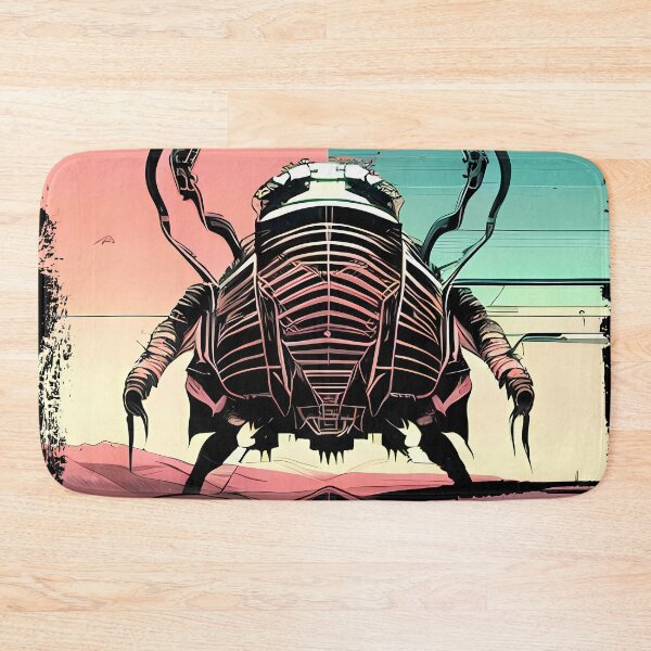 Item preview, Egyptian Scarab Beetle Cyberpunk Sticker Design: Futuristic Twist on Ancient Mythology designed and sold by Mytho Merch.