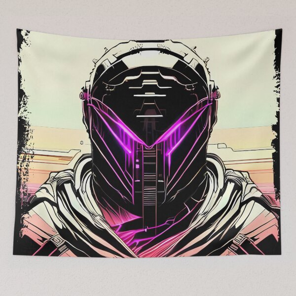 Item preview, Egyptian Scarab Beetle Cyberpunk Sticker Design: Futuristic Twist on Ancient Mythology designed and sold by Mytho Merch.