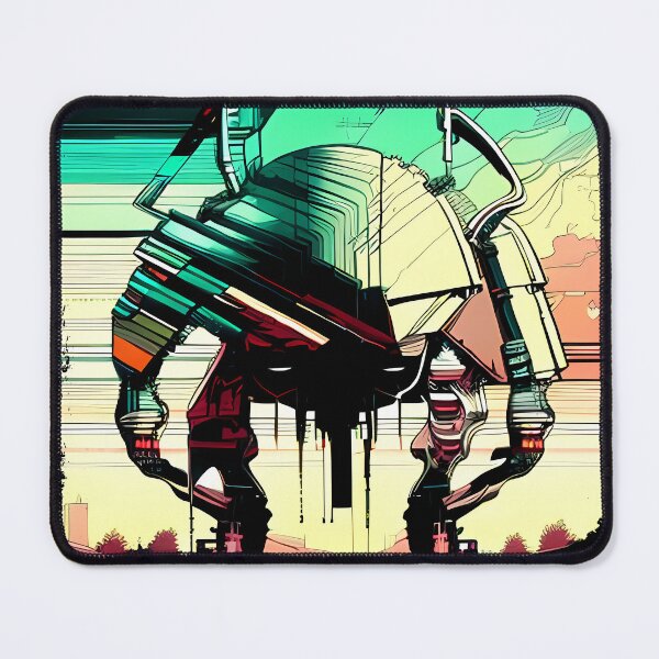 Item preview, Egyptian Scarab Beetle Cyberpunk Sticker Design: Futuristic Twist on Ancient Mythology designed and sold by Mytho Merch.