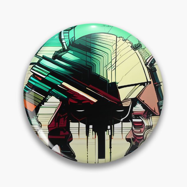 Item preview, Egyptian Scarab Beetle Cyberpunk Sticker Design: Futuristic Twist on Ancient Mythology designed and sold by Mytho Merch.
