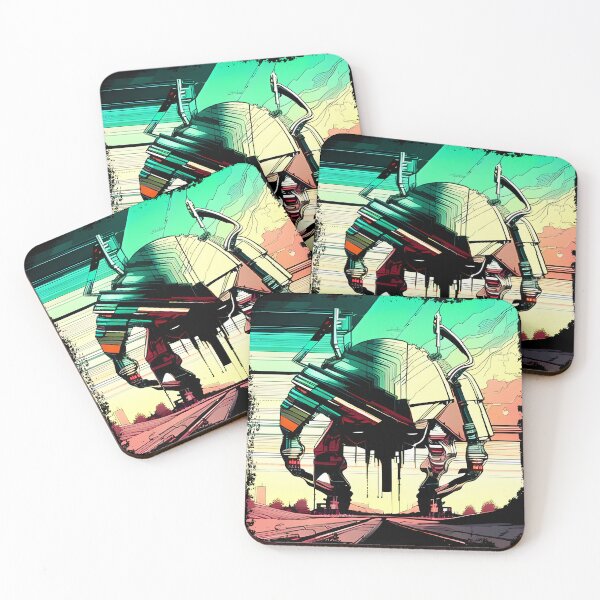 Item preview, Egyptian Scarab Beetle Cyberpunk Sticker Design: Futuristic Twist on Ancient Mythology designed and sold by Mytho Merch.