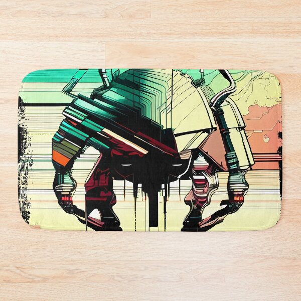 Item preview, Egyptian Scarab Beetle Cyberpunk Sticker Design: Futuristic Twist on Ancient Mythology designed and sold by Mytho Merch.