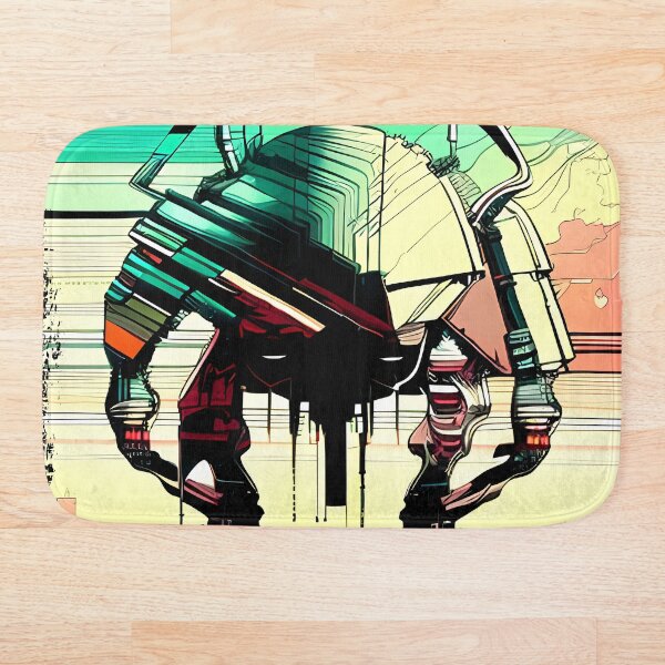 Item preview, Egyptian Scarab Beetle Cyberpunk Sticker Design: Futuristic Twist on Ancient Mythology designed and sold by Mytho Merch.