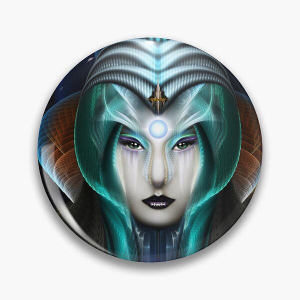 Artikelvorschau, Porträt von Cyiria-Fraktal-Fantasie-Kunst-Zusammensetzung durch Xzendor7 entworfen und verkauft von Xzendor7 Digital Art Creations.