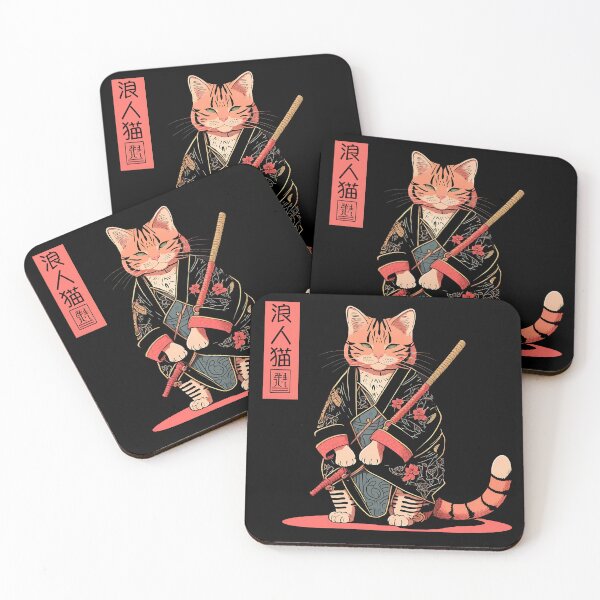Aperçu de l'œuvre Chat Ronin 3 créée et vendue par TheSamuraiCat.