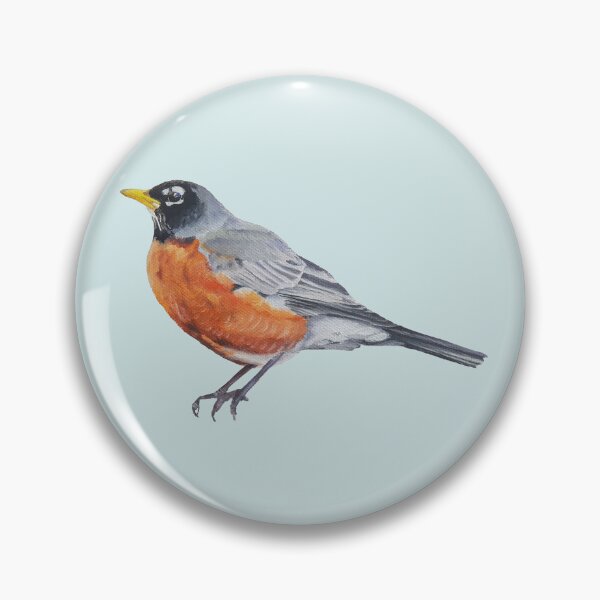 Item preview, American Robin 2 - bird painting (no background) designed and sold by Emily Bickell.