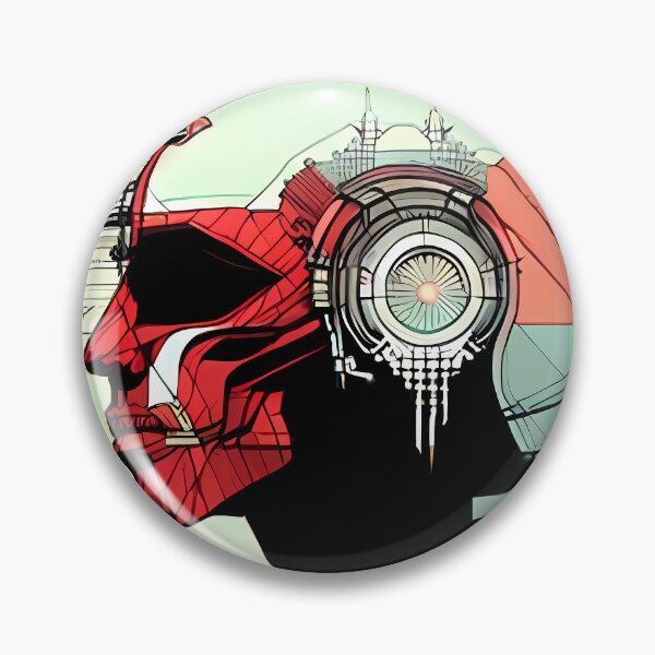 Item preview, Egyptian Scarab Beetle Cyberpunk Sticker Design: Futuristic Twist on Ancient Mythology designed and sold by Mytho Merch.
