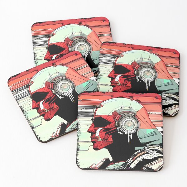 Item preview, Egyptian Scarab Beetle Cyberpunk Sticker Design: Futuristic Twist on Ancient Mythology designed and sold by Mytho Merch.