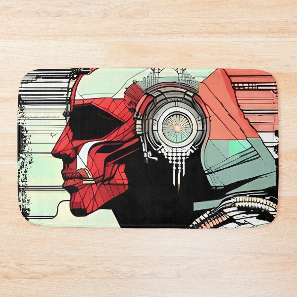 Item preview, Egyptian Scarab Beetle Cyberpunk Sticker Design: Futuristic Twist on Ancient Mythology designed and sold by Mytho Merch.