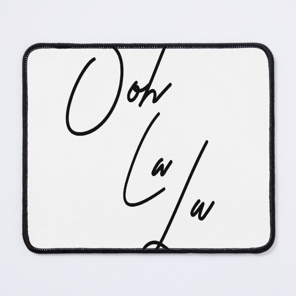 Item preview, Ooh la la, French typography quote, black and white words designed and sold by HoneymoonHotel.