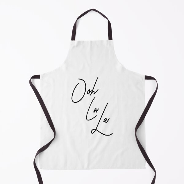 Item preview, Ooh la la, French typography quote, black and white words designed and sold by HoneymoonHotel.
