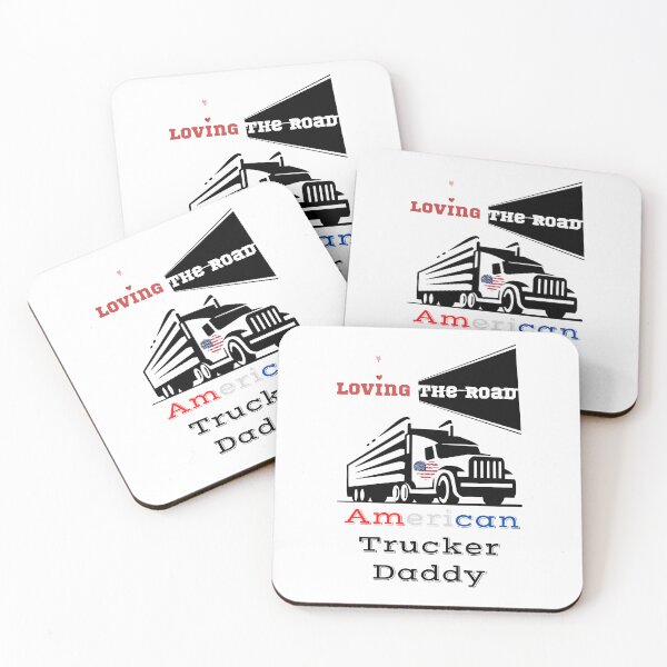 Artikelvorschau, Amerikanischer Trucker-Daddy, der die Straße liebt entworfen und verkauft von PixelPizzazz.