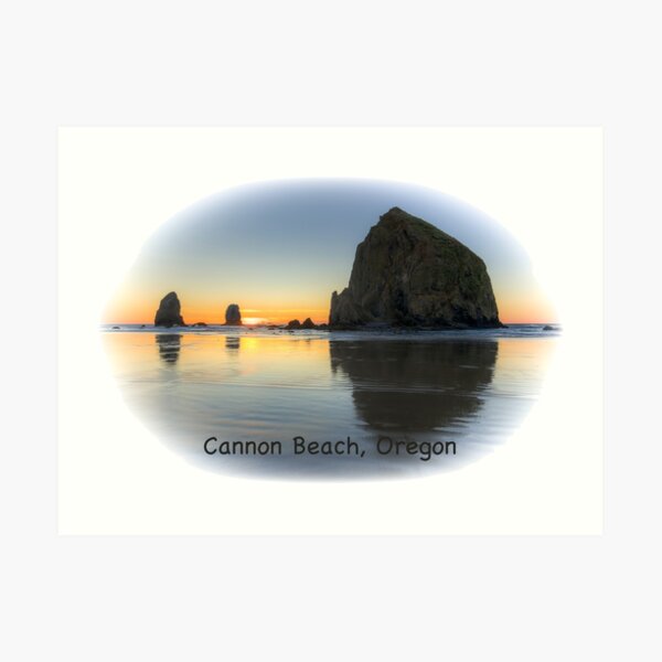 Haystack Reflection 0704-2 Art Print