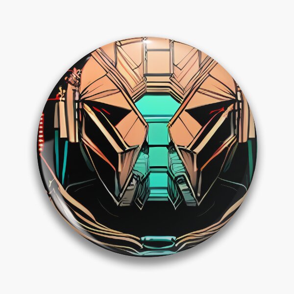 Item preview, Egyptian Scarab Beetle Cyberpunk Sticker Design: Futuristic Twist on Ancient Mythology designed and sold by Mytho Merch.
