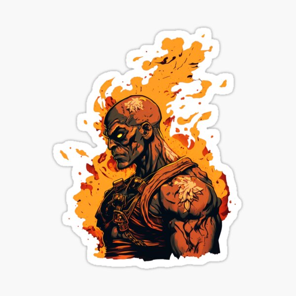 Guile  Street Fighters Sticker for Sale by 0therworldly4rt