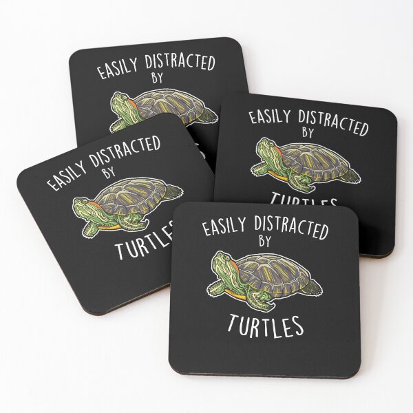 Item preview, Distracted by Turtles Red-Eared Slider Reptile designed and sold by Clara Hollins.