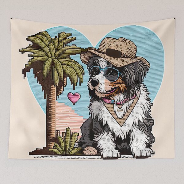 Item preview, Aussiedoodle Heartthrob Hector  designed and sold by Vaporboy1994.
