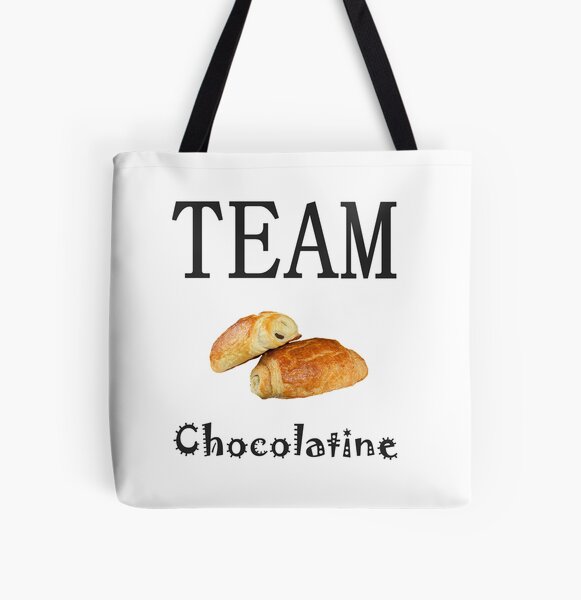 Sac en tissu Chocolatine bordeaux