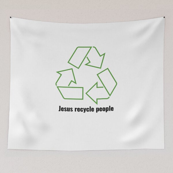 Item preview, Jesus Recycle People Black Lettering V1 designed and sold by Family Journey with God.